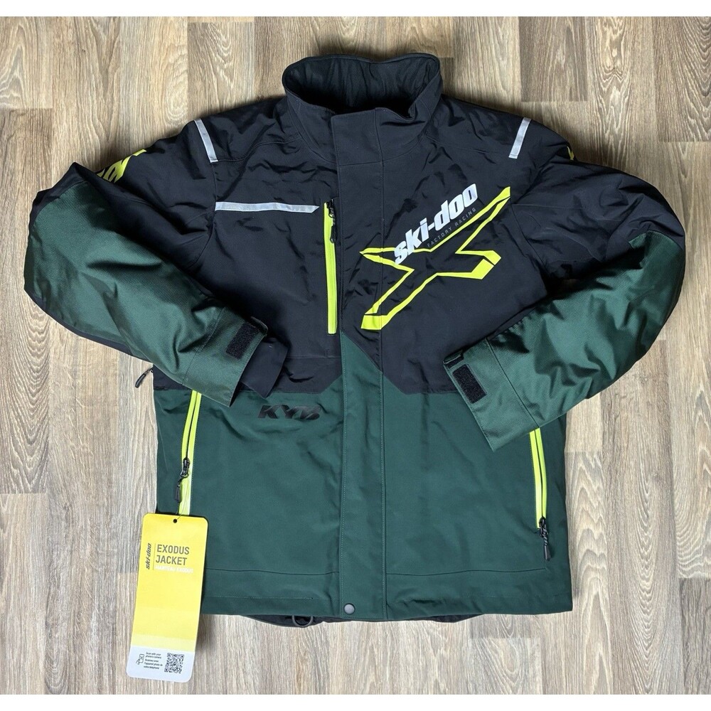 Ski-Doo Men's Exodus X-Team Jacket Green Medium #456008